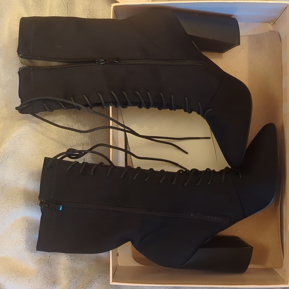 Asos design high ankle lace up booties